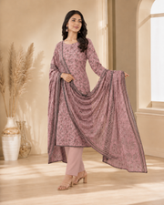 Dusty Rose Mother Collection Printed Lawn – Women’s 3-Piece Unstitched Suit