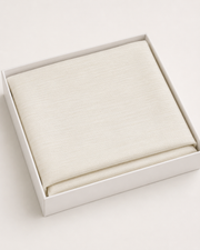 Pearl White Lining Texture Cotton – Men’s 2-Piece Unstitched Suit