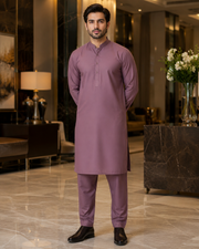 Tea Pink Wash & Wear – Men’s Unstitched Fabric